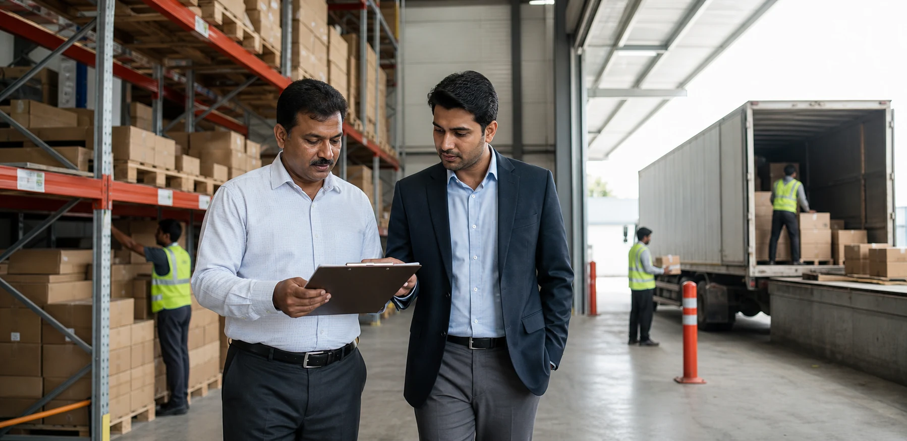 Consulting and operations leaders reviewing distribution execution